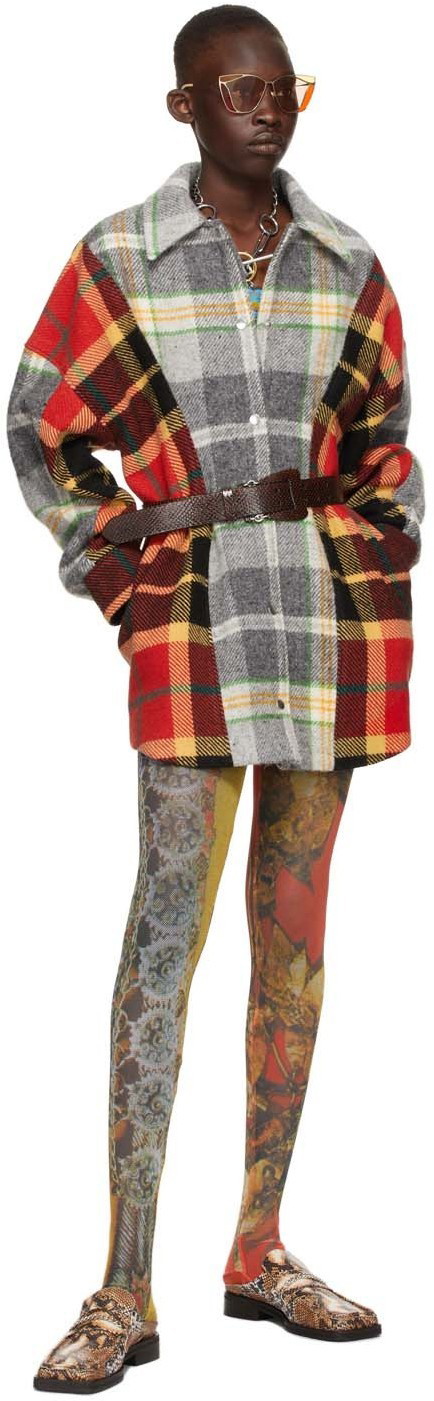 RAVE REVIEW Dottie checked brushed wool and felt jacket