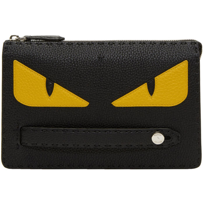 Fendi Black Small Bag Bugs Pouch Fendi