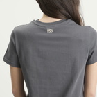 Kijun Women's Pebble Heart T-Shirt in Charcoal