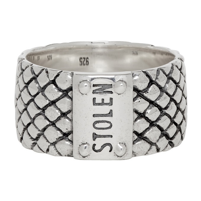 Photo: Stolen Girlfriends Club Silver Wide Band Snake Ring