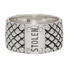 Stolen Girlfriends Club Silver Wide Band Snake Ring