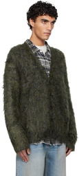R13 Khaki Boyfriend Cardigan