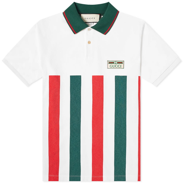 Photo: Gucci GG Stripe Jersey Polo