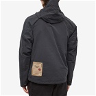Ten C Men's Multi Pocket Zip Hooded Jacket in Black