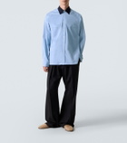 Plan C Cotton-blend poplin shirt