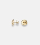Marina B Onda Boule 18kt gold stud earrings with diamonds