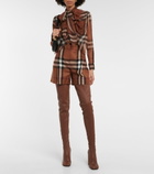 Burberry - Leather over-the-knee boots
