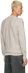 Lemaire Beige Crewneck Sweater