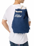 MC2 Saint Barth Blue Boat Linen Backpack