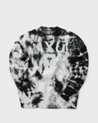Champion Authentic Tie Dye College Crewneck Sweatshirt 'nyu' Black|White - Mens - Sweatshirts