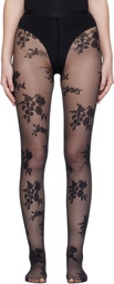 Valentino Black 'Chez Valentino' Tights