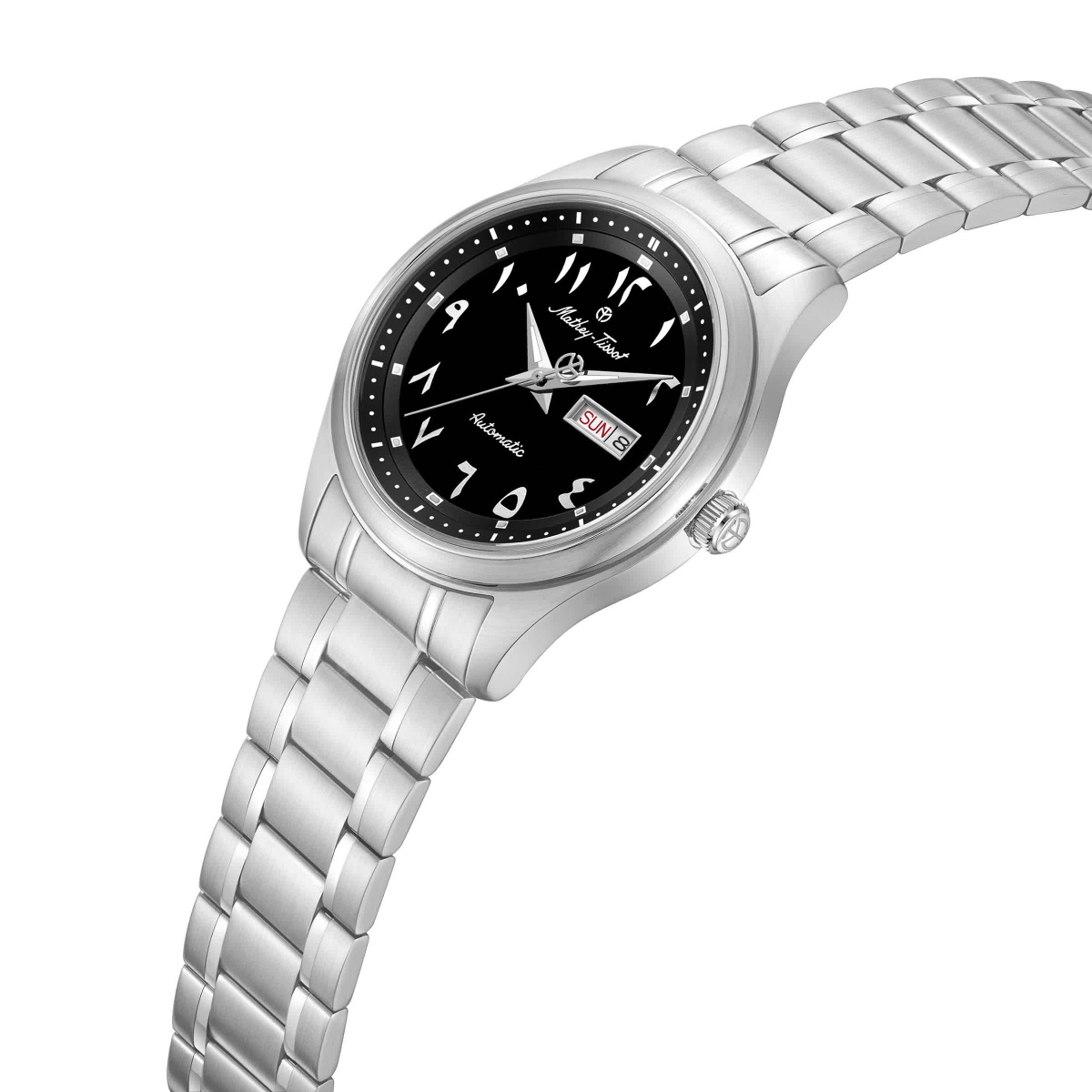Mathey-Tissot Automatic Black Arabic Dial Mens Watch MATWGL253101