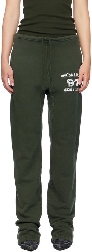 Photo: GREG ROSS SSENSE Exclusive Green Sweatpants