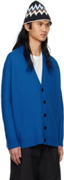 Jil Sander Blue Buttoned Cardigan