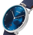Baume - 41mm Stainless Steel and Cotton-Canvas Watch, Ref. No. 10601 - Blue