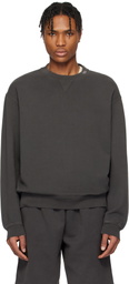 The Elder Statesman Gray Daily Crew Sweatshirt