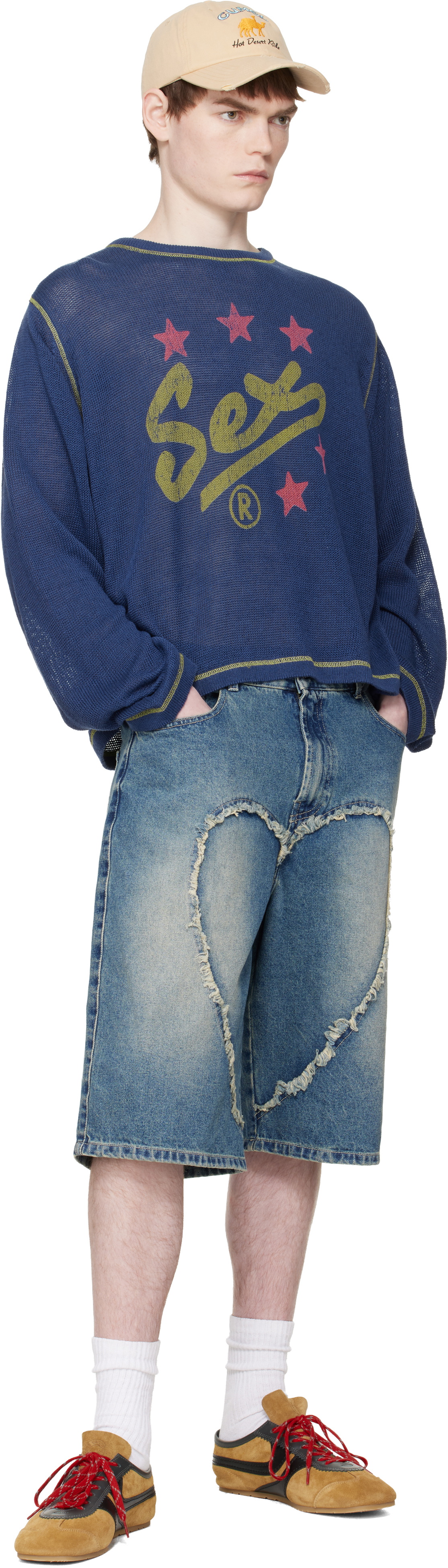 Carne Bollente Blue 'Spell It Out' Sweater
