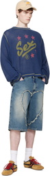 Carne Bollente Blue 'Spell It Out' Sweater