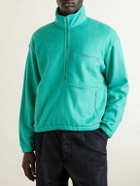 Auralee - Silk-Fleece Half-Zip Sweatshirt - Green