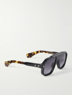 Jacques Marie Mage - Octavian Aviator-Style Acetate and Silver-Tone Sunglasses