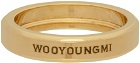 Wooyoungmi SSENSE Exclusive Gold Curve Bold Ring