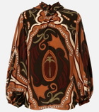 Johanna Ortiz Printed silk blouse