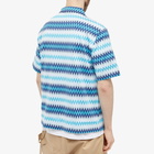 Missoni Men's Zig Zag Vacation Shirt in Navy/Blue/Light Blue