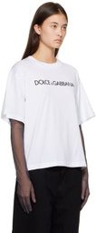 Dolce & Gabbana White Crewneck T-Shirt