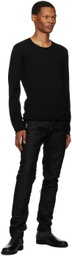 Label Under Construction Black Crewneck Sweater