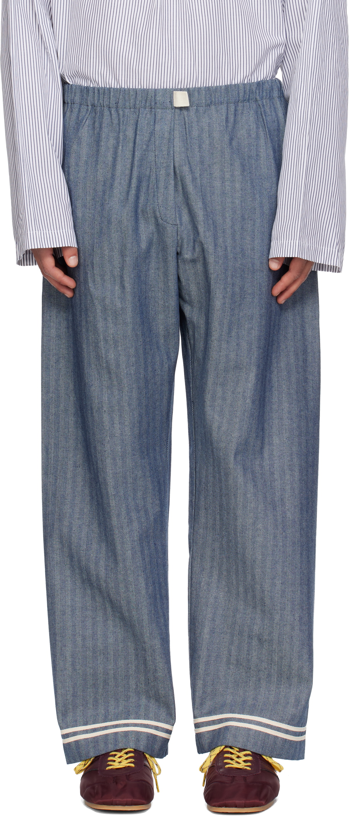 SC103 Navy Banner Trousers