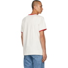 Sunnei White and Red Logo T-Shirt