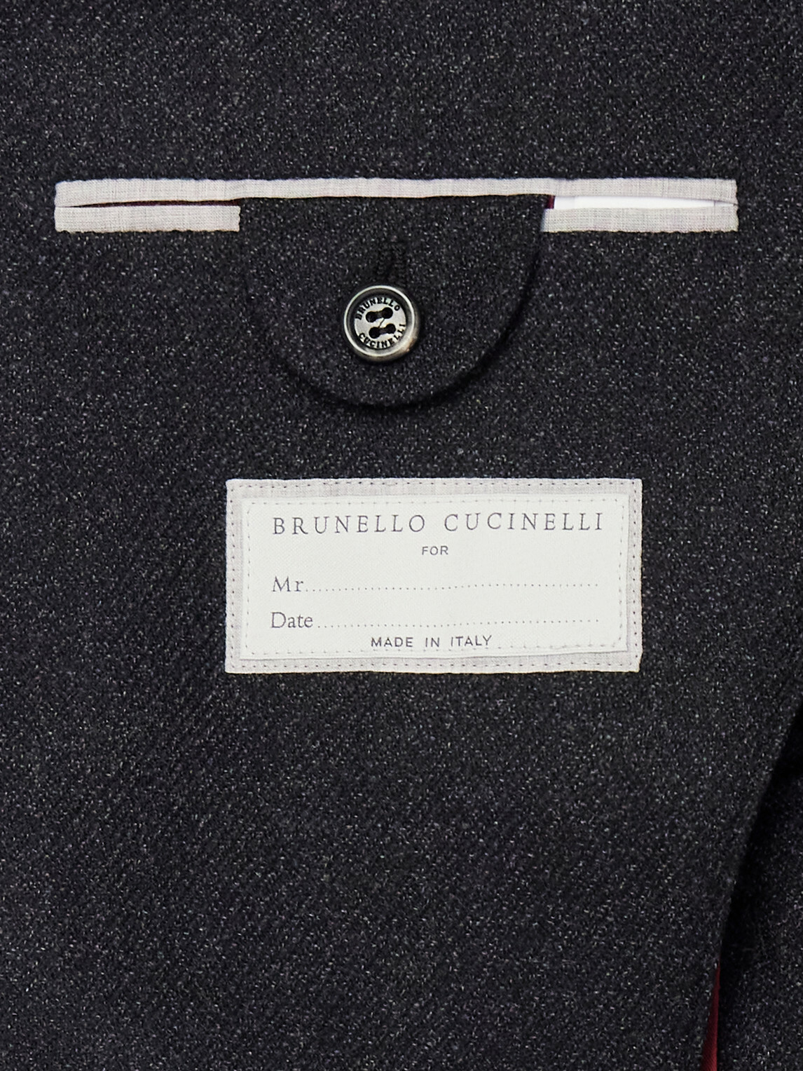 Brunello Cucinelli - Virgin Wool Suit Jacket - Black