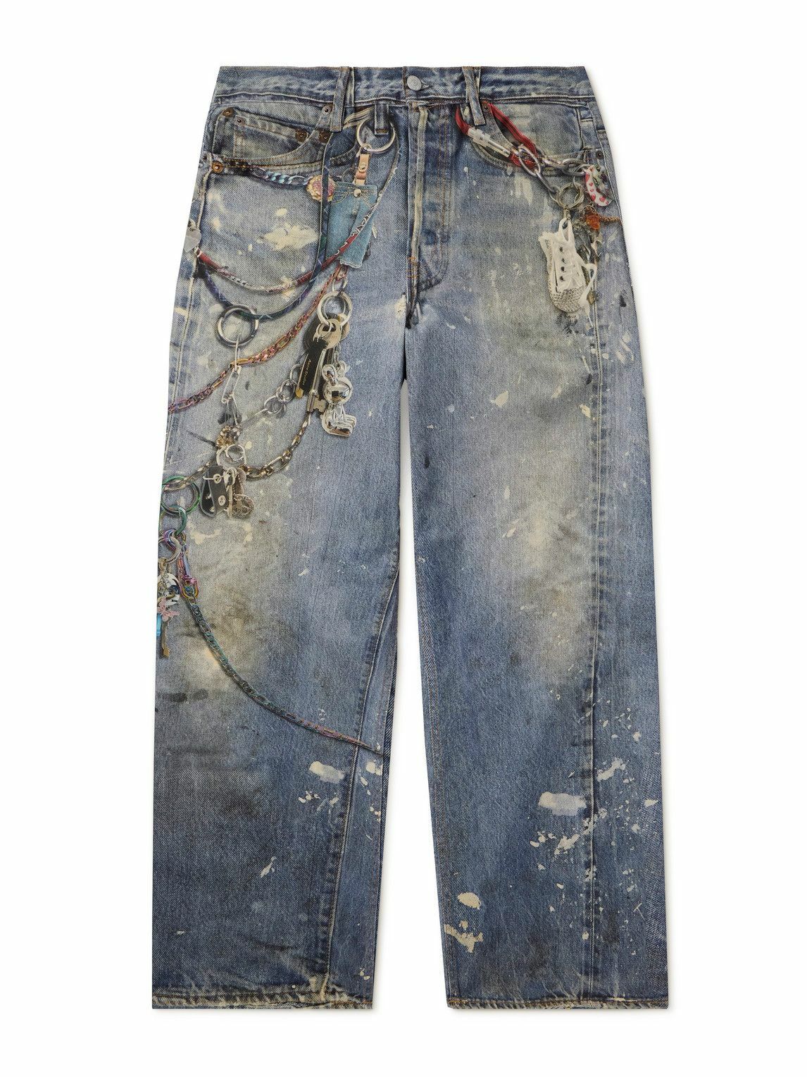 Acne Studios - 1981M Wide-Leg Printed Jeans - Blue Acne Studios