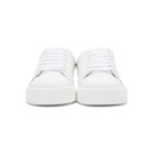 Burberry White Leather Perforated Sneakers