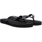 Balenciaga Black Logo Flip-Flops