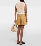 Loewe Anagram cropped cotton-blend vest