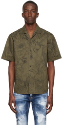 Dsquared2 Khaki Cotton Shirt