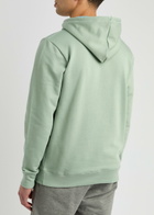 PS Paul Smith Logo-appliqued Hooded Cotton Sweatshirt Sage