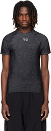 Y-3 Black & Gray Mercedes-AMG F1 Edition Engineered T-shirt