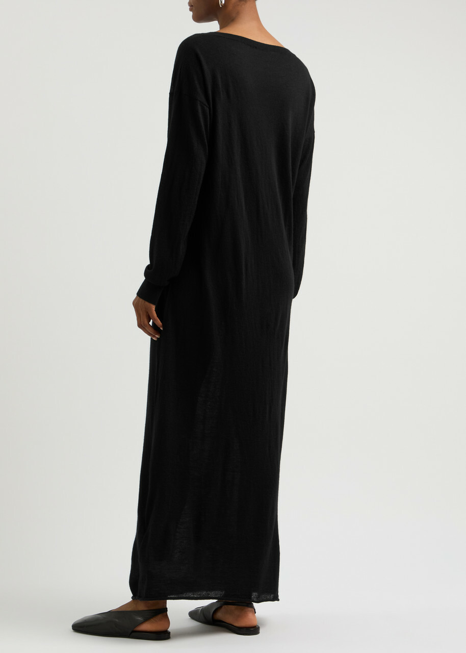 Extreme Cashmere N°368 Fab Cashmere Maxi Jumper Dress - Black - One Size