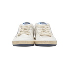 Golden Goose White and Blue Ball Star Sneakers