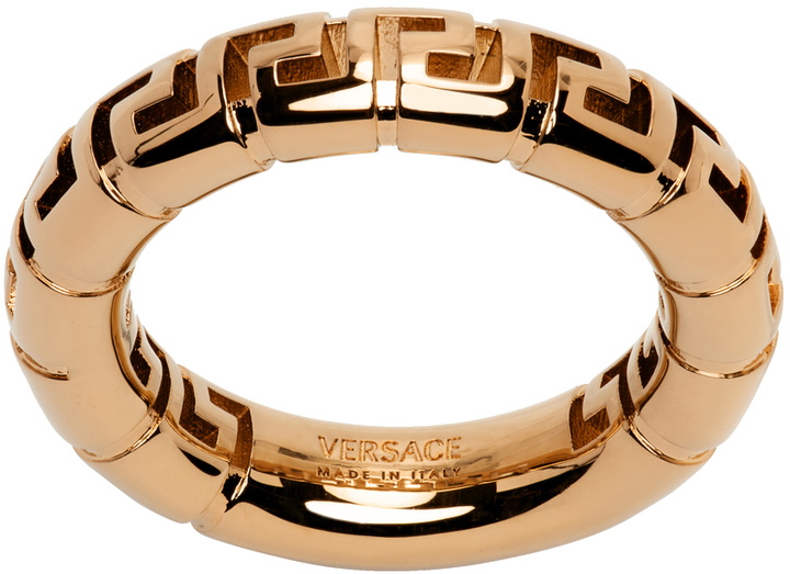 Photo: Versace Gold Greek Key Ring