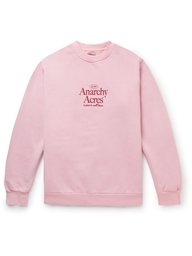 Photo: Fortnite - Logo-Print Cotton-Jersey Sweatshirt - Pink