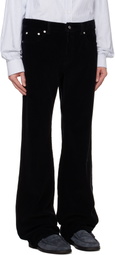Bally Black Flared Corduroy Trousers