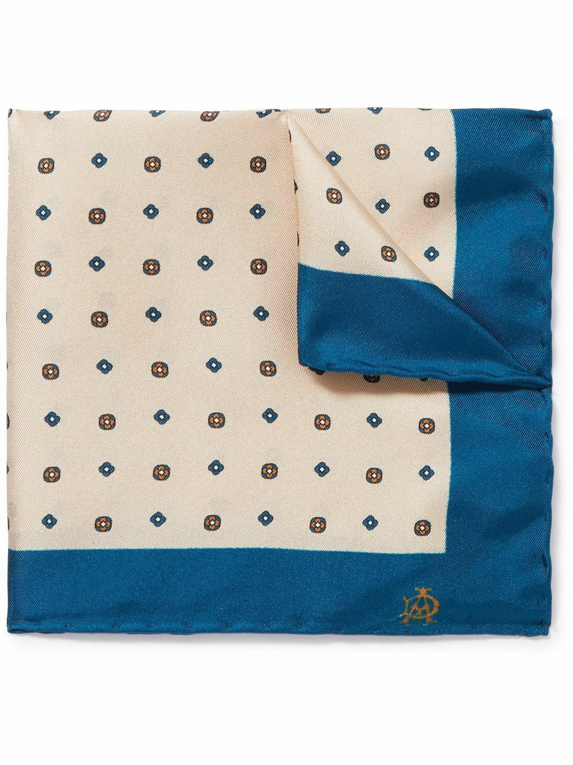 Photo: Dunhill - Printed Mulberry Silk-Twill Pocket Square