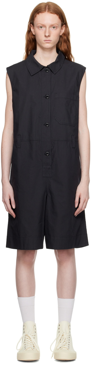 Margaret Howell Black Summer Jumpsuit