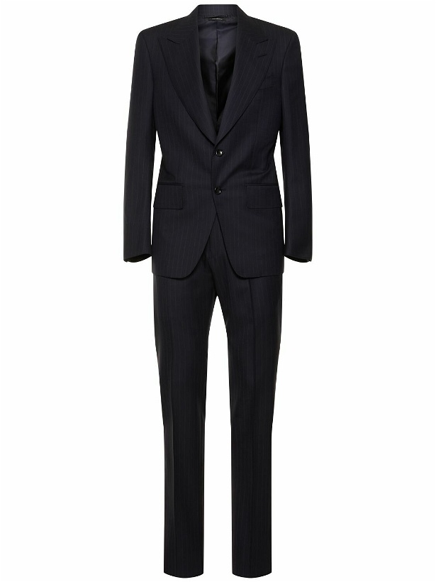 Photo: TOM FORD - Atticus Pinstriped Wool Suit