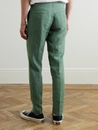 Orlebar Brown - Griffon Tapered Linen Trousers - Green