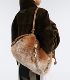 Loewe Flamenco Medium shearling pouch