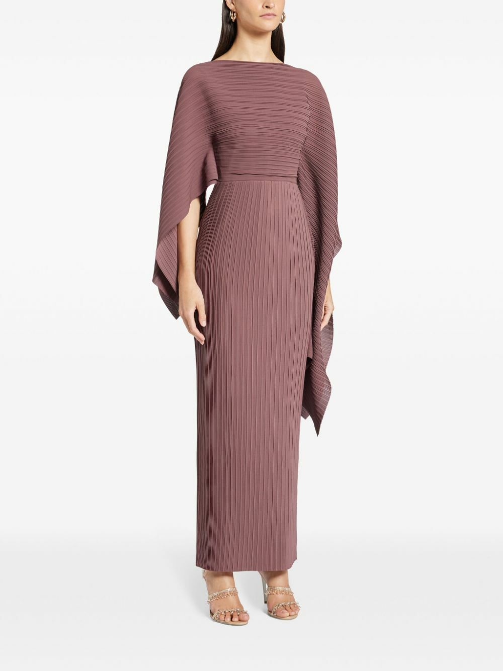 ワンピース SOLACE LONDON Woman Dress Brown OS36035 MOCHA solace-london.jpg